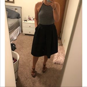 Black Express Midi Skirt